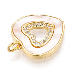 Латунные микропаве прозрачные подвески с фианитом&nbsp;KK-N268-47G