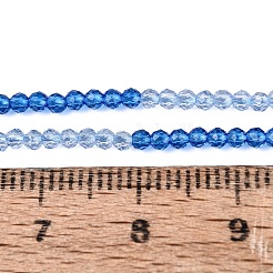 Abalorios de vidrio transparente hebras&nbsp;GLAA-N074-01A-12