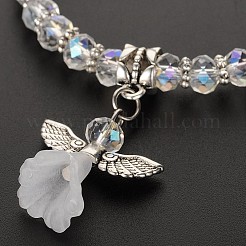 Ангел стекла бисером акриловые шарм браслеты&nbsp;BJEW-JB01795-05