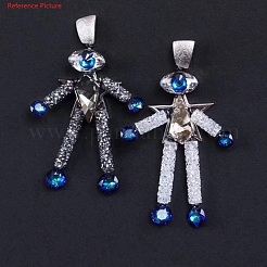 Стеклянные стразы бусины&nbsp;GLAA-P046-B13