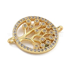 Стойка покрытие латунь прозрачный кубический цирконий плоский круглый с деревянное соединение подвески&nbsp;KK-A234-032G