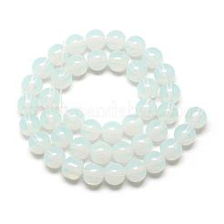 Chapelets de perles en verre imitation jade&nbsp;GR8mm69Y