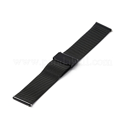 Uhrenarmbänder aus 304er Edelstahlgewebe&nbsp;STAS-WH0021-17EB