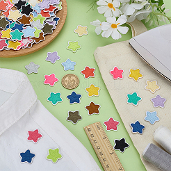 98 шт. компьютерная вышивка в виде звезды на тканевой основе&nbsp;PATC-FG0003-21