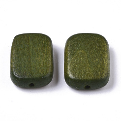Perles de bois naturel peintes&nbsp;WOOD-R265-07C
