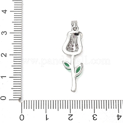 Pendenti in zirconi cubici colorati in micro pavè di ottone&nbsp;CU-CBA5B4D-02P