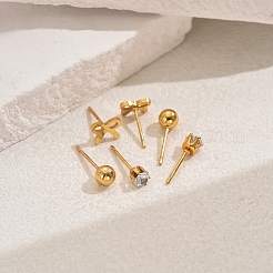 Elegantes conjuntos de pendientes con lazo de acero inoxidable 201&nbsp;BX1119-2