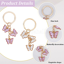 3 porte-clés en alliage de zinc 3 couleurs&nbsp;KEYC-CP0001-34