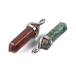 Натуральный индийский агат остроконечные подвески&nbsp;G-M378-01P-A39