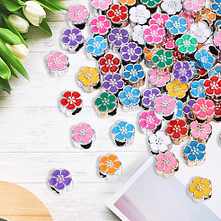 120 Stück 2 Farben UV-Beschichtung Acryl European Beads&nbsp;OACR-PA0001-61