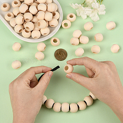 Натуральные незаконченные деревянные бусины&nbsp;WOOD-PA0001-16B