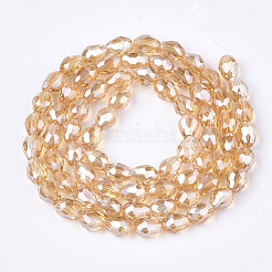 Стеклянные бусины с гальваническим покрытием &nbsp;EGLA-T013-05J