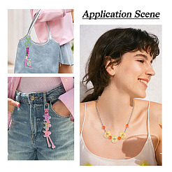 50 pièces 5 styles placage uv arc-en-ciel perles acryliques irisées&nbsp;OACR-TA0004-67D