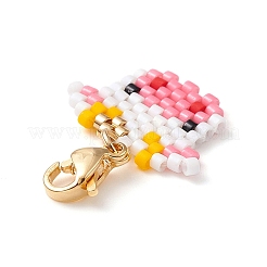 Ткацкий станок ручной работы с узором из бисера&nbsp;HJEW-MZ00016-03