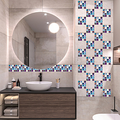 10 Blatt selbstklebende PVC-Mosaikfliesenaufkleber&nbsp;FIND-WH0145-99