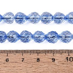 Brins de perles de verre transparentes craquelées&nbsp;GLAA-N068-04A-02