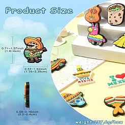 60 шт. 30 стиля ПВХ кабошоны&nbsp;KY-CJ0002-09B