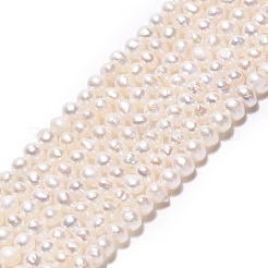 Colliers de perles de culture d'eau douce baroques naturelles keshi&nbsp;X-PEAR-N013-02J