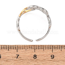 Anelli polsini aperti in acciaio inossidabile 304 per donna&nbsp;RJEW-K321-01D