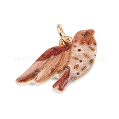 Латунь эмаль подвески&nbsp;ENAM-I087-03B