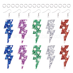 Наборы для изготовления висячих сережек из искусственной кожи с молнией своими руками&nbsp;DIY-TA0010-70A