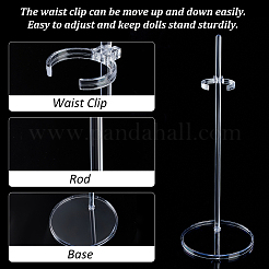 Espositore per bambole in acrilico trasparente&nbsp;ODIS-WH0061-27