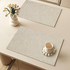 Geprägtes Blumenmuster PVC-Ledergewebe&nbsp;DIY-WH0661-08A