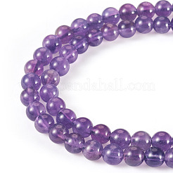 Природный аметист нитей бисера&nbsp;G-TA0002-57B