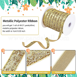 Ruban de polyester métallisé&nbsp;OCOR-WH0065-13B