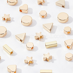 36 шт. 6 латунных бусины и разделительные бусины&nbsp;KK-BC0002-26G