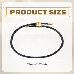 1шт кожаный плетеный шнур браслеты&nbsp;BJEW-LP0002-35A