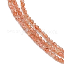 Натуральный Sunstone бисер пряди&nbsp;LS-G-RM250101-A17