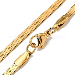 Латунные ожерелья в виде змеи для женщин&nbsp;NJEW-G084-03G