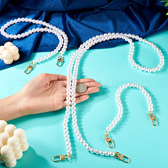 3 шт. 3 размера пластиковые цепочки с имитацией жемчуга для сумок-удлинителей&nbsp;HJEW-TAC0070