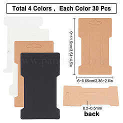 120 pz. 4 colori cartoncino carta fermacapelli espositore&nbsp;CDIS-SC0001-04