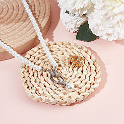 2 шт. 2-х цветные латунные застежки-пряжки со стразами&nbsp;KK-DR0001-14