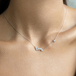 Collana con ciondolo a stella in argento sterling&nbsp;CH6213-1