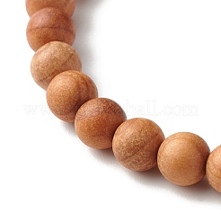 Ensemble de bracelets de perles de morganite naturelle pour hommes femmes cadeau&nbsp;BJEW-JB06769