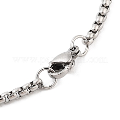 Ретро мандала 201 нержавеющая сталь цепочка созвездие кулон ожерелья для женщин мужчин&nbsp;LS-NJEW-M223-01E