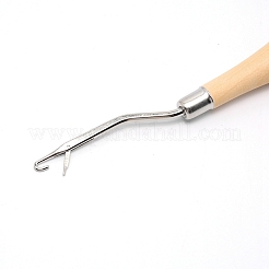 Crochet de verrouillage coudé en acier inoxydable&nbsp;TOOL-WH0130-34