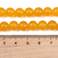 Gefärbt natürlichen weißen Jade Perlen Stränge&nbsp;GG-CBAD029-A11-8mm