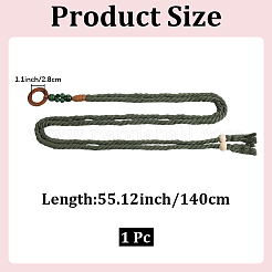 Ceintures en chaîne de taille en coton tissé à la main pour femmes&nbsp;AJEW-WH20017-73B