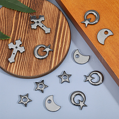 16 шт. 4 стиля подвески из синтетического немагнитного гематита&nbsp;G-CA0001-77