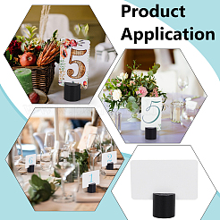 24 шт. держатель для блокнота из дерева-колонны&nbsp;AJEW-BC0009-95A