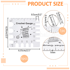 6 шт. швейные линейки из ПВХ&nbsp;DIY-NB0012-38D