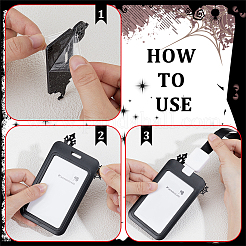 10 шт. блестящие акриловые держатели для значков на Хэллоуин&nbsp;DIY-BC0016-44