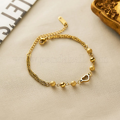 Pulseras de eslabones de acero inoxidable 304&nbsp;WG0F64C-01