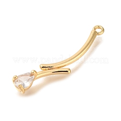 Латунные микро проложить кубического циркония подвески&nbsp;KK-M301-17G
