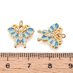 Подвески из нержавеющей стали 304 с кристаллами паве и эмалью&nbsp;STAS-T069-70B