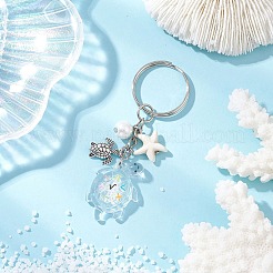 5 шт. светящиеся прозрачные акриловые брелоки&nbsp;KEYC-JKC01358